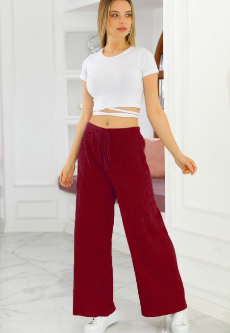 Pantalon dama lungi Engros, Plisat